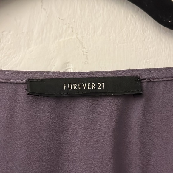 F21 Purple Peasant Dress size S - Picture 3 of 3